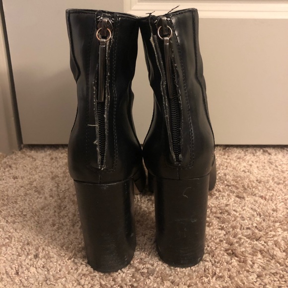 French Connection Stacked Heel Booties 👢 - Picture 3 of 5